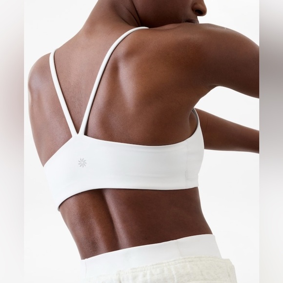 NWT Athleta Transcend Scoop White Bra Size Large  (Best for A-C Cups) - Picture 2 of 6